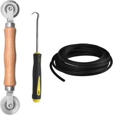Window Screen Repair Kit, Steel Roller Tool with Bearing, Spline Removal