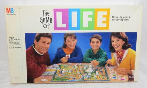 Vintage 1991 THE GAME OF LIFE Milton Bradley Board Game 100% Complete GOOD SHAPE
