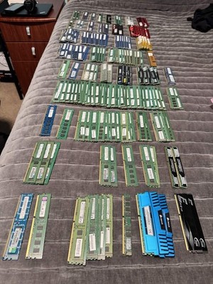 LOT OF 180 Mixed Brand DDR3 RAM 2GB 4GB 8GB PC3 Mixed Speeds Desktop Memory