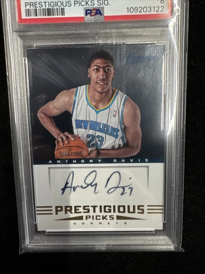 2012 Anthony Davis Prestigious Pics Auto PSA 8 Mavs Basquete Novato - Imagem 4 de 4