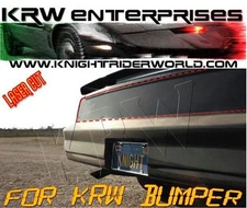 PONTIAC FIREBIRD KNIGHT RIDER KITT REAR TAIL LIGHT BLACKOUT COVER FOR KRW BUMPER