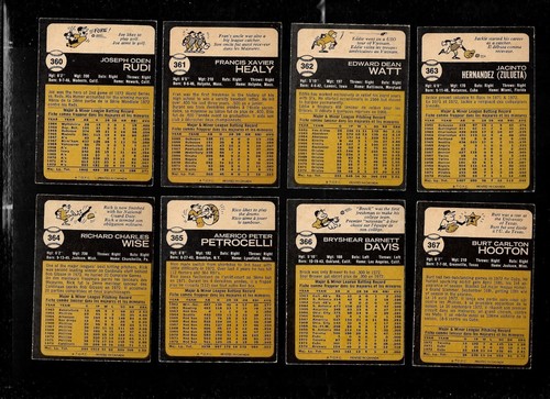 1973 OPC 73 O PEE CHEE MLB BASEBALL CARD ERROR & VARIATION 265-396 SEE LIST - Picture 187 of 249