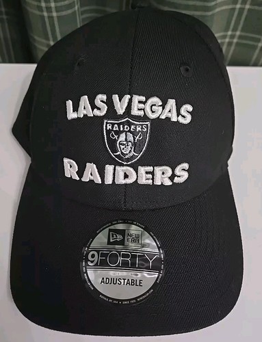 Las Vegas Raiders New Era 9FORTY Adjustable Cap Schwarz Mütze NFL