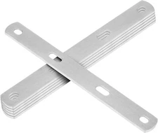 6  12" Adjustable Flat Mending Plate Support 201 Stainless Steel Straight 2.8mm