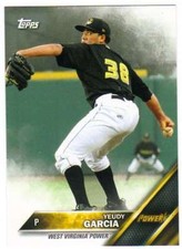 2016 Topps Pro Debut #55 Yeudy Garcia  West Virginia Power