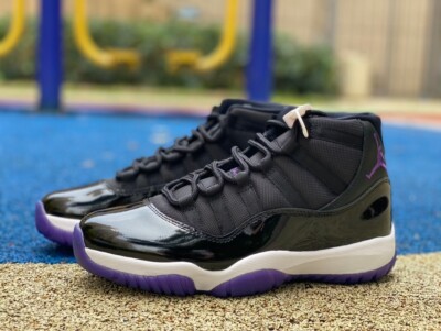 Men's Air Jordan 11 Basketball Shoes Retro Black Purple | eBay