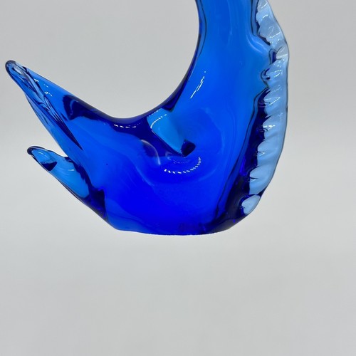 Pilgrim Art Hand Blown Glass Blue Dolphin Fish Paperweight Figurine - Picture 14 of 15
