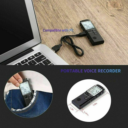 16G Voice Activated Mini Spy Digital Sound Audio Recorder Dictaphone MP3 Player - Picture 10 of 15