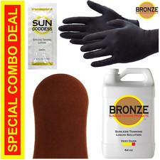 Best Spray Tan Solution - VERY DARK - 64 oz Sunless Tanning Self Tanner Lotion