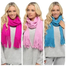 A2Z Ladies Cashmere Muffler Plain Scarf With Tassel Wrap For Cold Weather Scarve