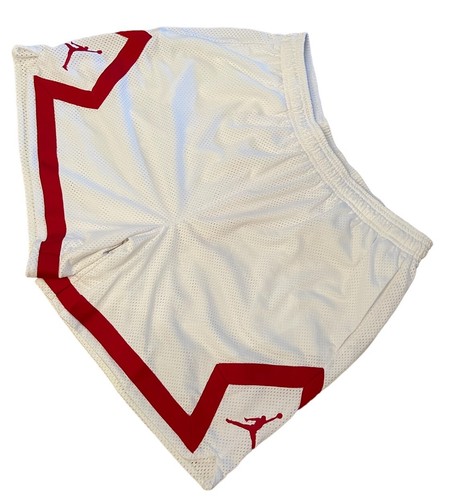 Nike Air Jordan Essential Diamond Damenshorts DO5032-100 weiß rot UVP 65 $ - Bild 3 von 9