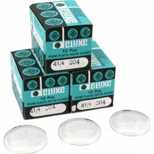 30 Plastic Watch Crystals Watchmakers Dome Parts 30.4mm