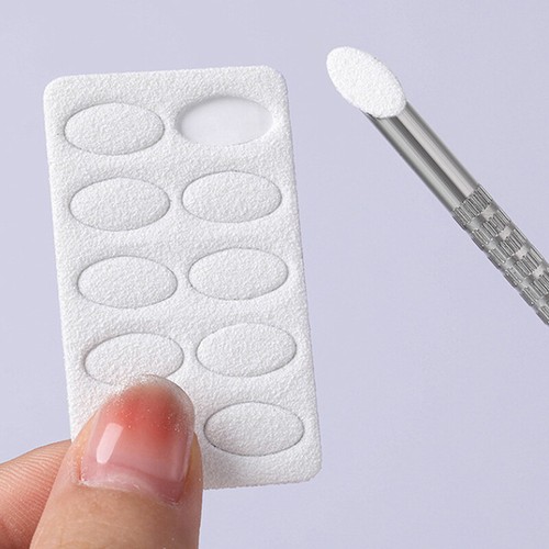 30Pcs Nail Cuticle Pusher Self-adhesive Sand Flake Trimming Nails Pre Polish - Picture 5 of 13