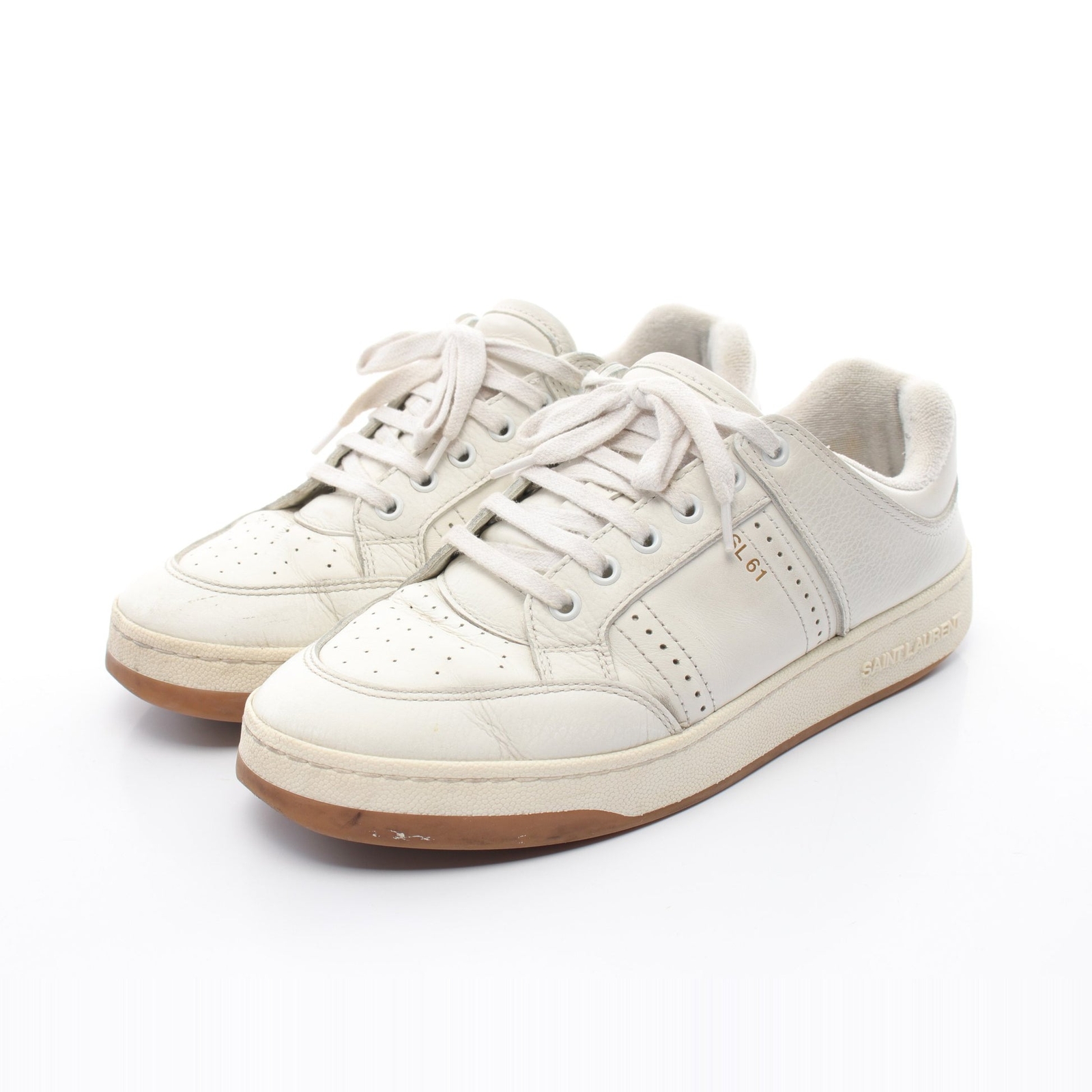 【Scarpe】SAINT LAURENT PARIS SL 61 Sneakers basse in pelle bianca buone dal Giappone