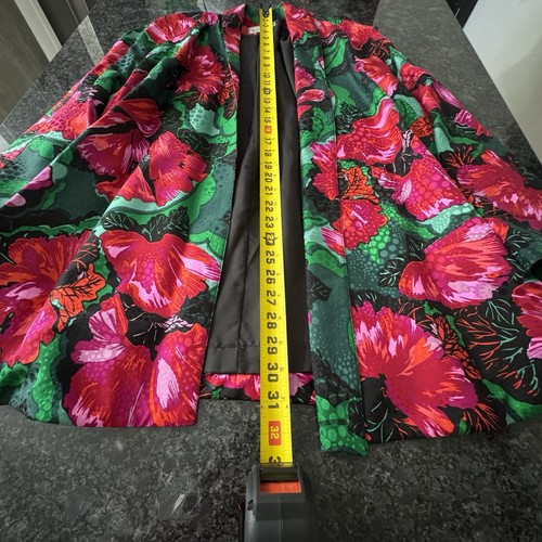 VTG Evan Picone Blazer Women Size 10 100% Silk Vacation Tropical Boho - Picture 6 of 13