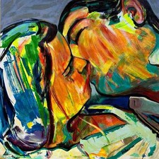 Bacio Claudio Malacarne OPERA Serigrafia Firmata Numerata Coppia 50x50 su Carta