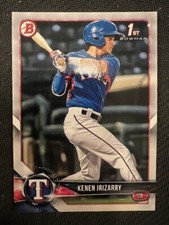QTY: 2018 Bowman Draft - Kenen Irizarry ( Rangers ) 1st Rookie Prospect #BD-140