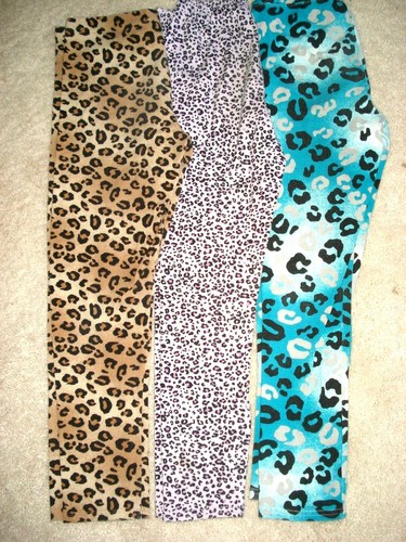LANDS' END Stripe Floral Animal Print SOLID Knit LEGGINGS Sweat Pants 10 12 14 - Picture 45 of 147