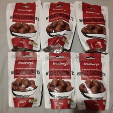 Bradbury's Whole Cooked Chestnuts Pack of 6 x 180g=1.08kg.Free P&P.