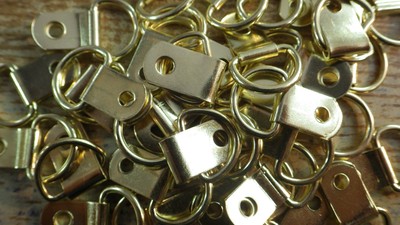 100mm laiton plaqué Heavy Duty Vis En Crochets vous choisissez quantité