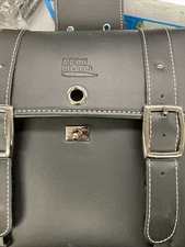 Kemi Moto Leather Motorcycle Saddle Bag. 11x10x5. New