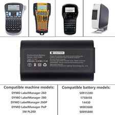 650mAh Battery for DYMO 14430 1758458 S0895880 S0915380 W003688