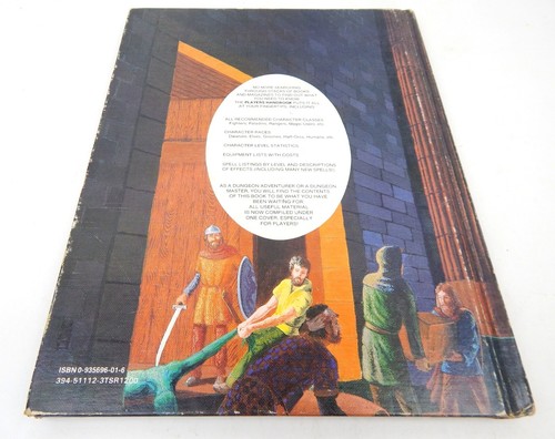 Advanced Dungeons & Dragons Players Handbook TSR 6ª impresión 1980 No 2010 - Imagen 7 de 7