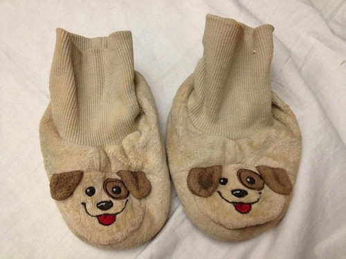 H\u0026M Pantofole beige con faccia di cane - N° 20/21 - Usate | eBay