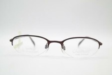 Vintage Charmant EU7743 Titanium Bronze Half Rim Glasses Frame NOS