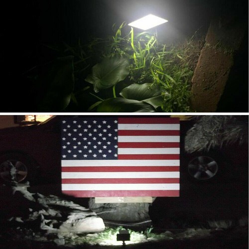 Solar LED Spot Lights Wall Outdoor Garden Yard Path Lamp Security Waterproof - Bild 19 von 37