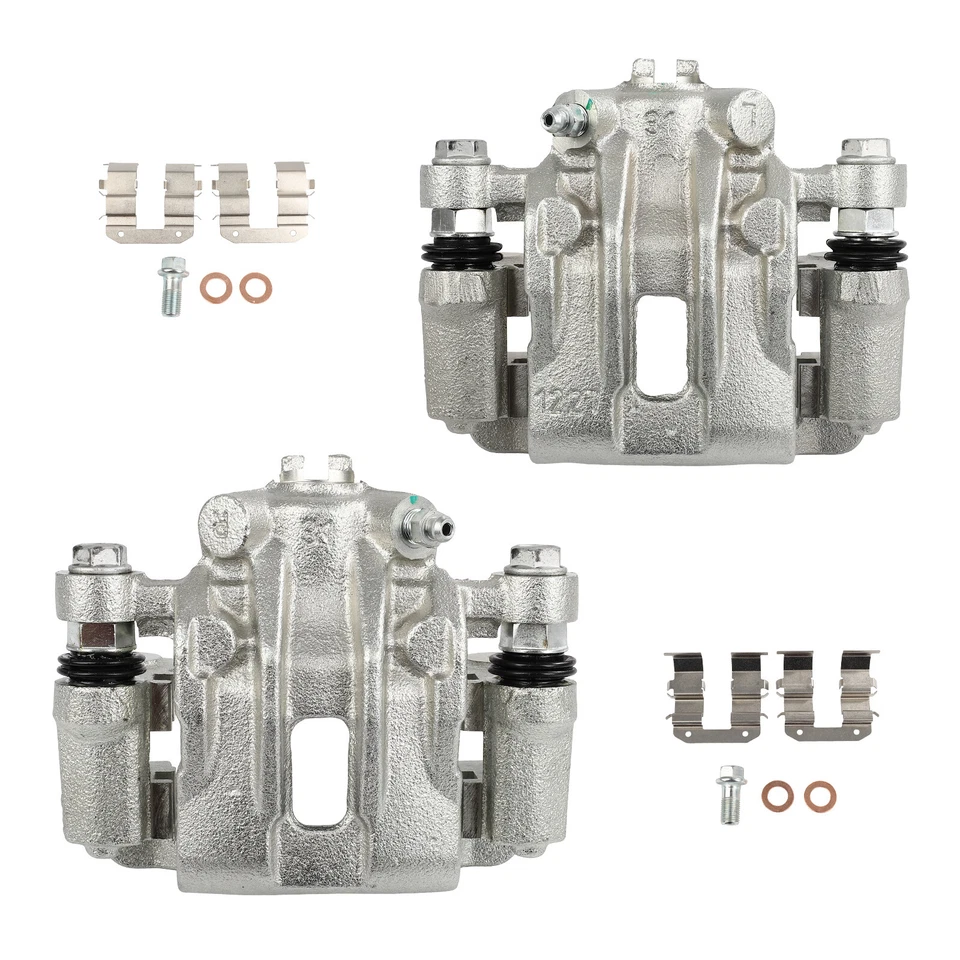 Par de pinzas de freno traseras con soporte para Kia Forte Koup 2010 2011 2012 2013 Foto 2 de 4