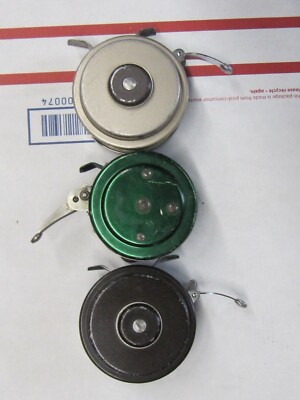 Vintage Collectors Lot Of 12 Fly Fishing Reels Automatic