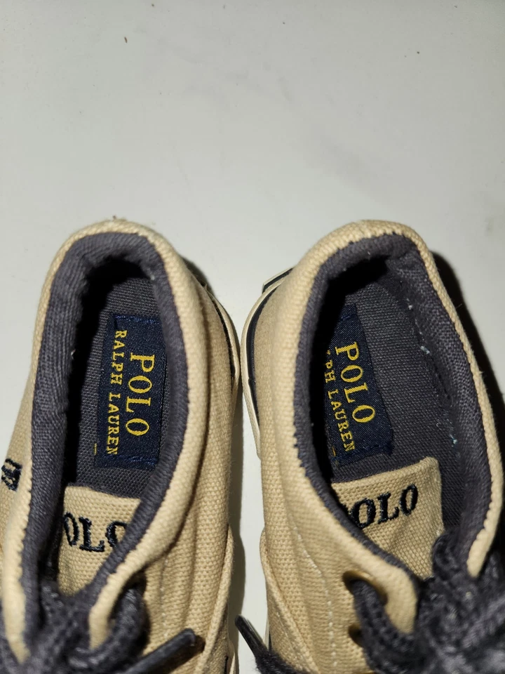 Ralph Lauren Polo - Tenis Tenis Tenis de Lona Niños Pequeños - Talla 6 Tostado Foto 4 de 4