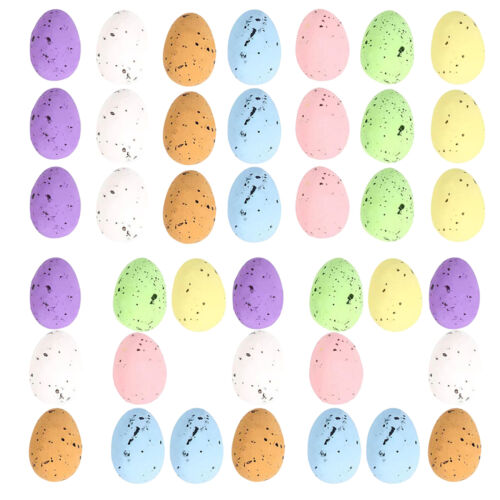 100 Pcs Mini Easter Foam Eggs Speckled Pastel Easter Eggs Small