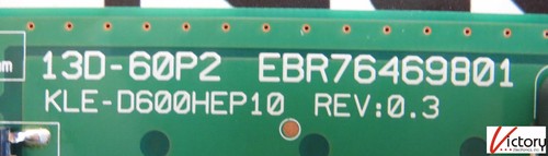 LG 60LA7400-UA TV Driver Board KLE-D600HEP10, 13D-60P2, EBR76469801 - Picture 5 of 5