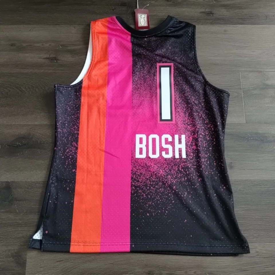 Camiseta Mitchell & Ness NBA Miami Heat XL Chris Bosh Swingman 2011-12 para hombre  Foto 4 de 4