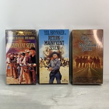 NEW Sealed Western The Magnificent Seven, Return Of, Guns Of, VHS Movie Lot