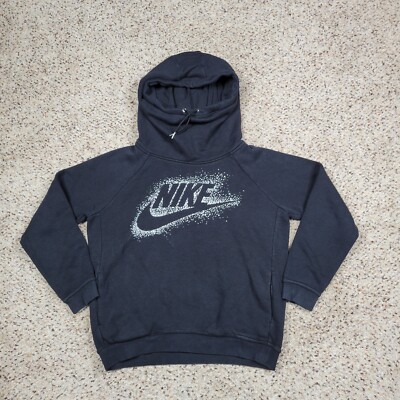 Nike Hoodie Womens Medium Black Sweatshirt Pullover Sweater