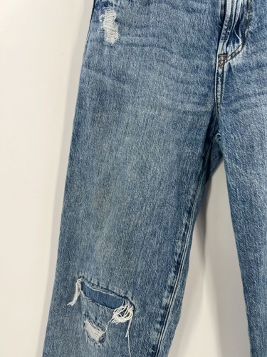 Abercrombie Kids Baggy Distressed Jeans 13/14 Regular Medium Wash Denim - Picture 9 of 10