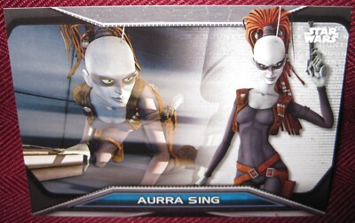 2021 TOPPS STAR WARS BOUNTY HUNTERS #B2-7 AURRA SING BASE CARD