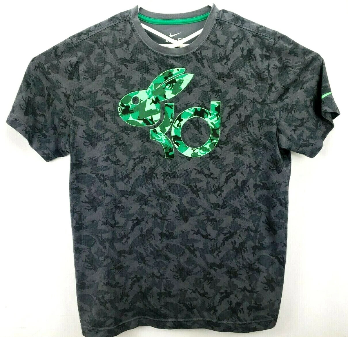 Nike Men's T-Shirt XL SS KD Kevin Durant Easter Bunny Graphic/Camo Gray |  eBay