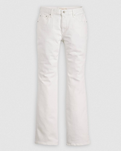 Levi's 726 Womens Jeans Soft Clean White High Rise Flare Leg Stretch 30x32 NWT - Picture 5 of 19