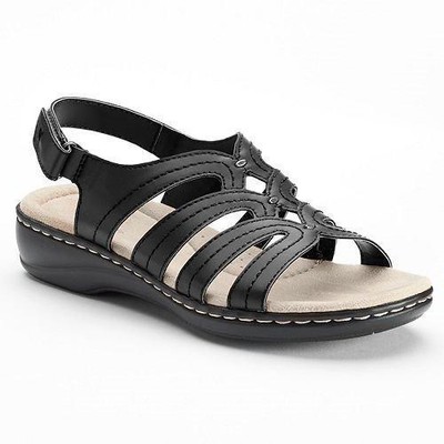 Kohls Croft&Barrow Women Black Comfort Sandals Shoes Size 9.5 NEW NICE!! 400528512366 | eBay