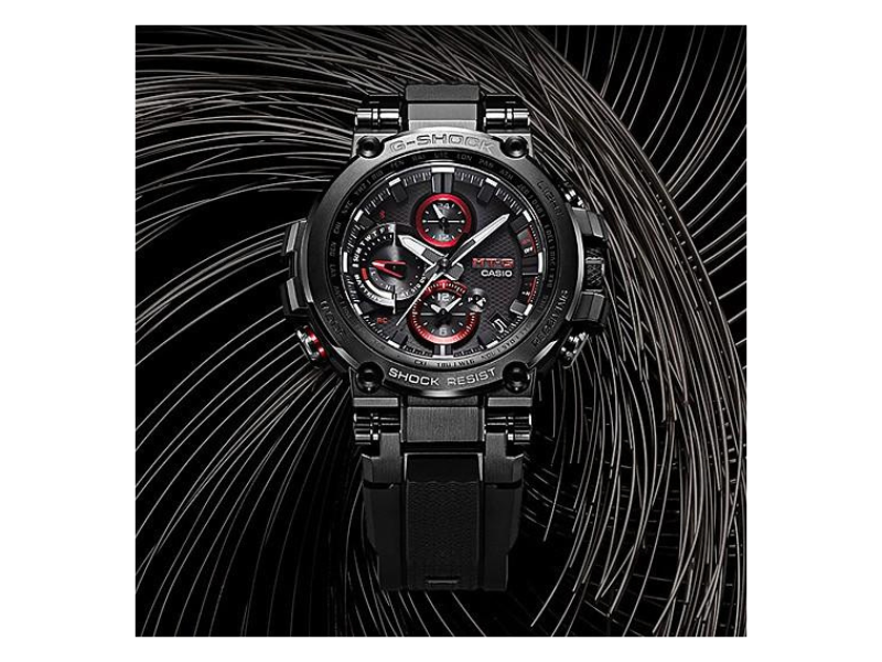 CASIO G-SHOCK MTG-B1000B-1AJF Red Black MT-G Radio Solar Men's