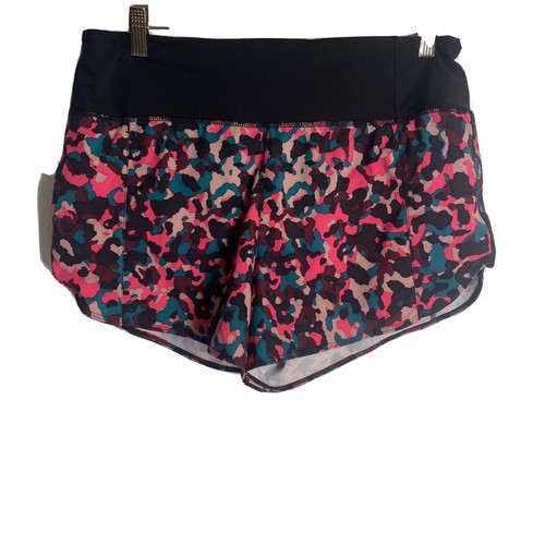 Athleta Lauffreie bedruckte Shorts 3,5" mehrfarbig tarnfarben Gr. M - Bild 2 von 9