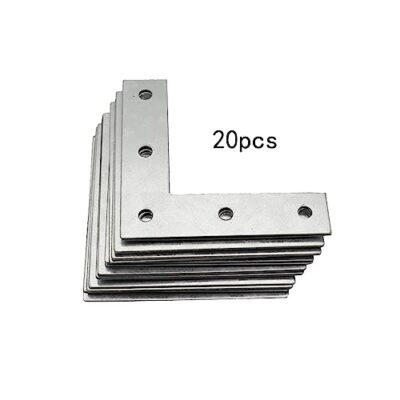 4Inch Flat Plated Corner Braces Bracket 90 Degree Joint Right Angle Bracket