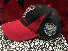 **VINTAGE** 1st EVER NCAA TicketCity Bowl Game Texas Tech Embroidered New w/oTag
