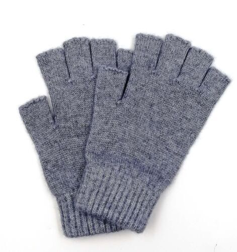 Nuevos Guantes de Lana de Cachemira Pura Hombre Mujer Medio Dedo Guantes Sin Dedos Mitones - Imagen 1 de 29