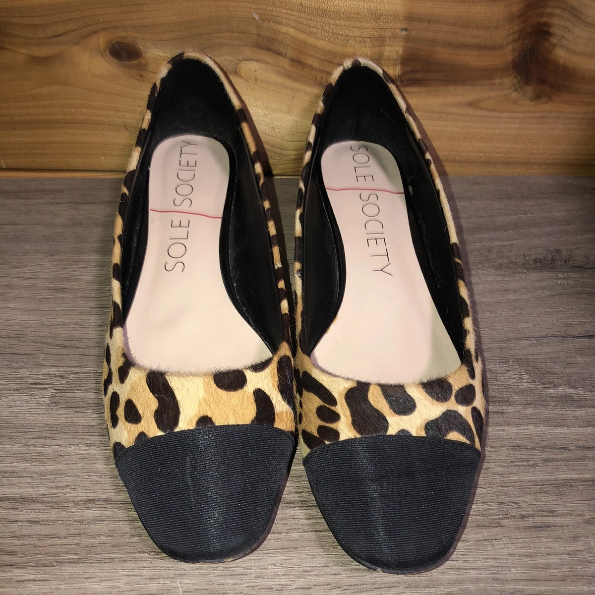 Sole society best sale leopard flats