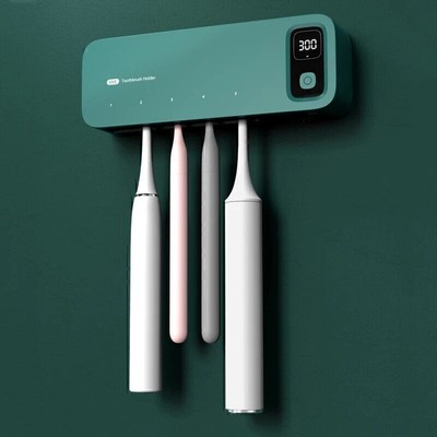 UV-Zahnbürstensterilisator, an der Wand montierter Zahnbürstenhalter, USB w H1S9